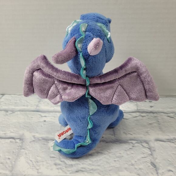 Aurora Legendary Friends 7" Blue Dragon Plush Stuffed Animal with Giggle Sounds - Picture 2 of 13